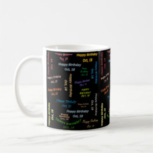 Octobre, 18 Anniversaire Mug