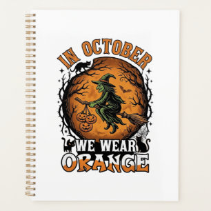 Octobre Nous Portons Orange Sorcière Volante Citro