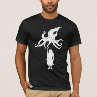 OCTOBRELLA: WEISS auf Schwarz-Reihe T-Shirt
