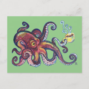 OctoCoffee Postkarte