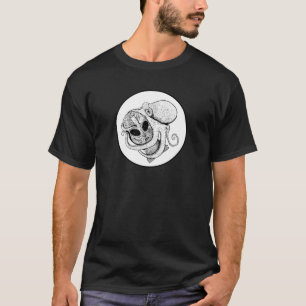 Octogray - Der seltsame Oktopus und Alien-Skulptur T-Shirt
