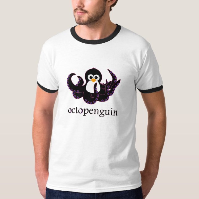 Octopenguin Erwachsener T T-Shirt (Vorderseite)