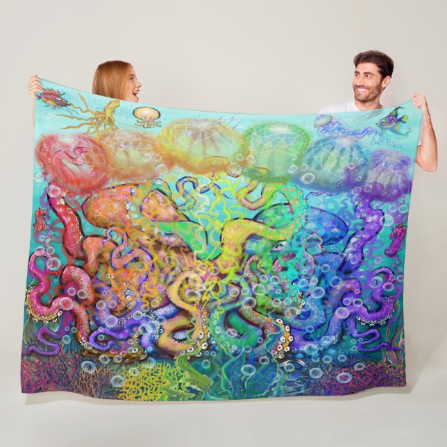 Octopi Fleece Blanket (Beispiel)