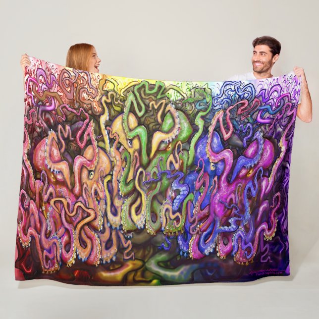 Octopi Fleece Blanket (Beispiel)