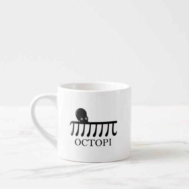 Octopi - Funny Pi Octopus Math Espressotasse (Links)