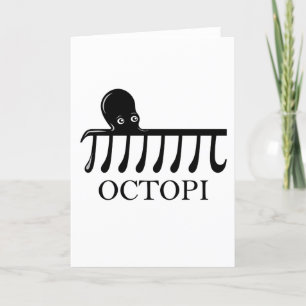 Octopi - Funny Pi Octopus Math Feiertagskarte