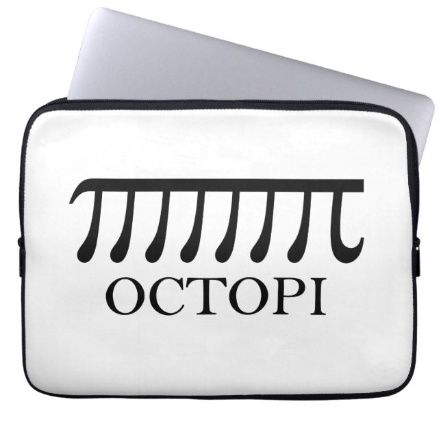 Octopi - Funny Pi Octopus Math Laptopschutzhülle (Vorderseite)