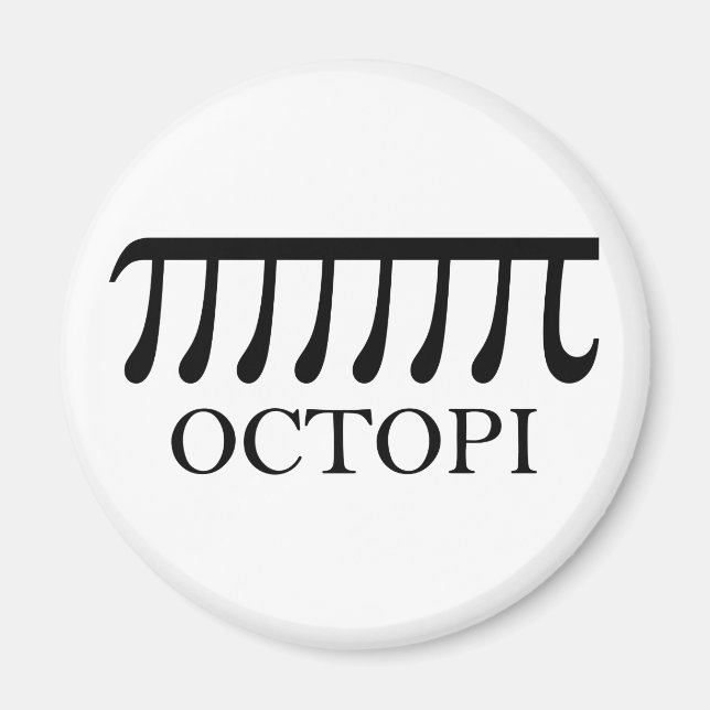 Octopi - Funny Pi Octopus Math Magnet (Vorne)