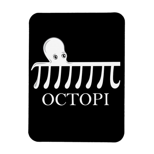 Octopi - Funny Pi Octopus Math Magnet (Vertikal)