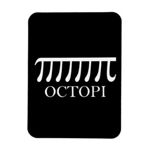 Octopi - Funny Pi Octopus Math Magnet