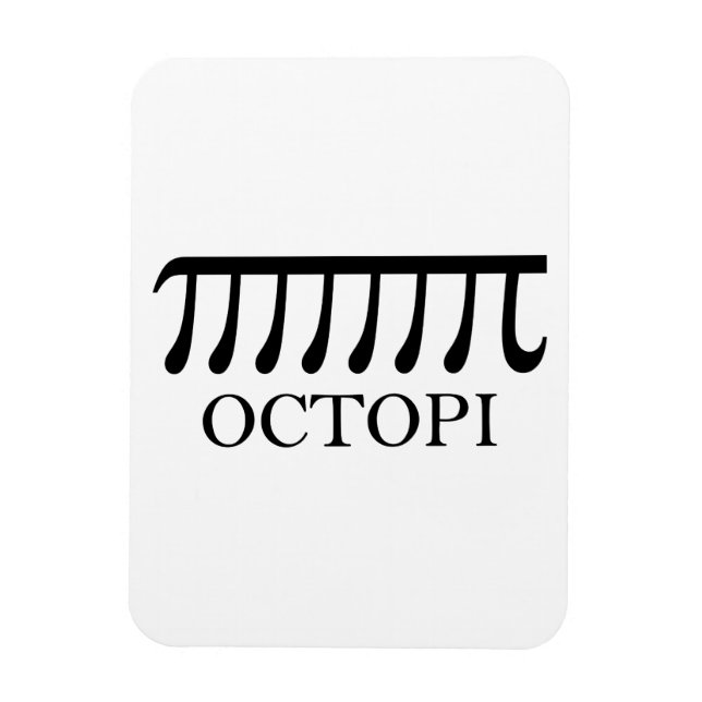Octopi - Funny Pi Octopus Math Magnet (Vertikal)