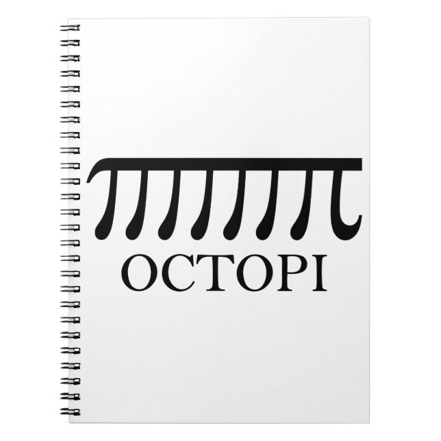 Octopi - Funny Pi Octopus Math Notizblock (Vorderseite)