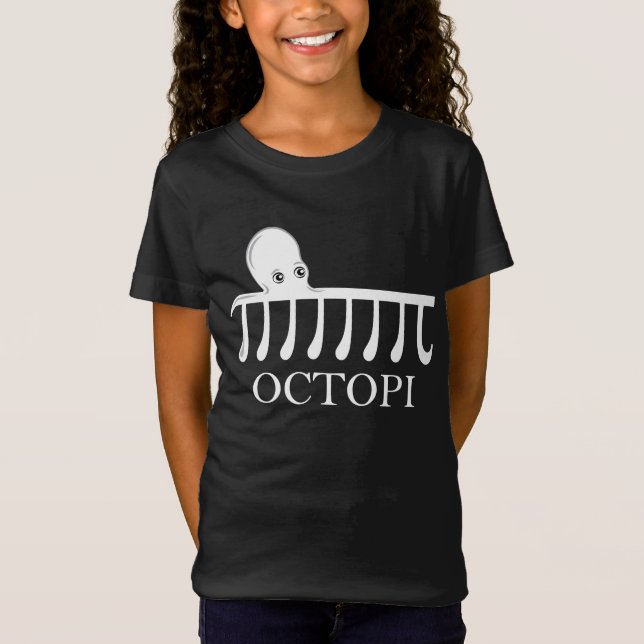 Octopi - Funny Pi Octopus Math T-Shirt (Vorderseite)