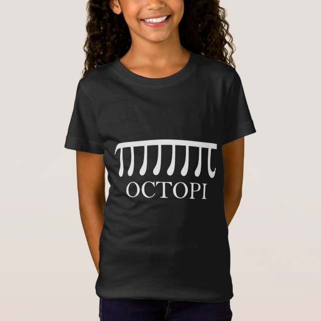 Octopi - Funny Pi Octopus Math T-Shirt (Vorderseite)