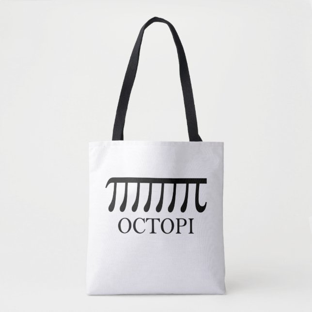 Octopi - Funny Pi Octopus Math Tasche (Vorderseite)