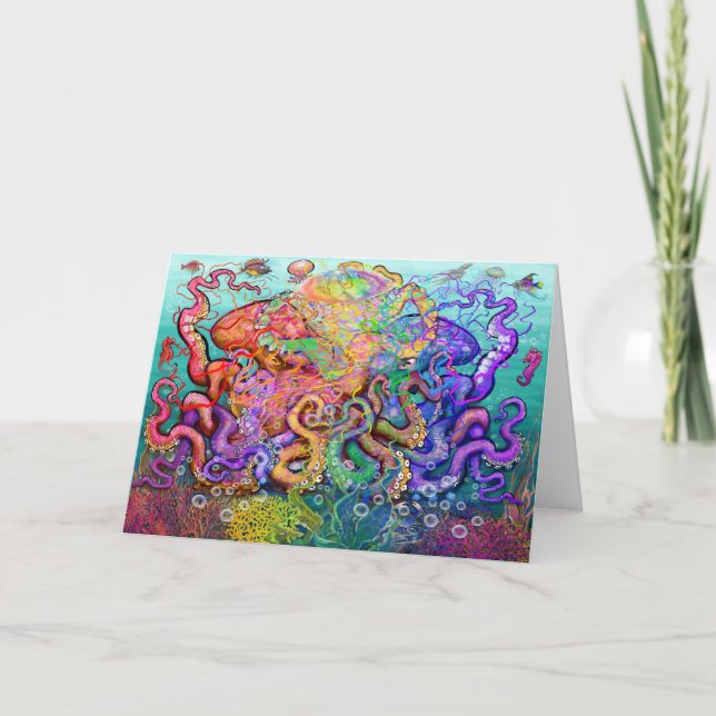 Octopi-Karte Karte (Vorderseite)