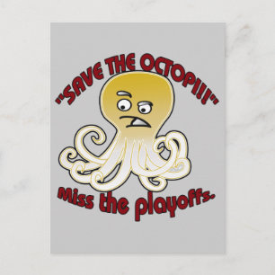 Octopi-Postkarte gerettet Postkarte