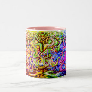 Octopi Zwei-Tone-Kaffee-Tasse Zweifarbige Tasse