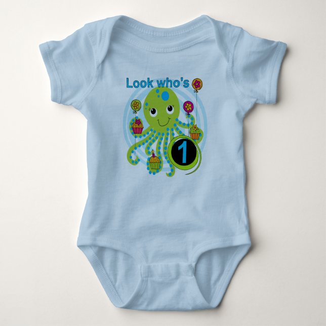 Octopus 1er Anniversaire T-shirts et cadeaux (Devant)