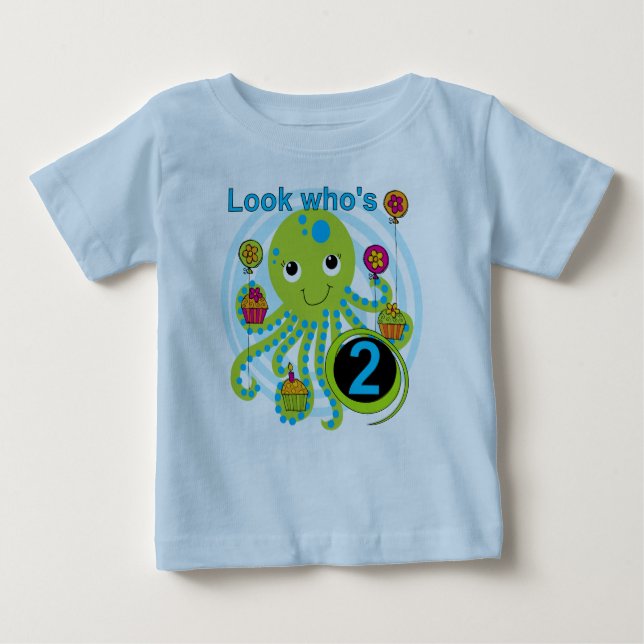 Octopus 2e anniversaire T-shirts et cadeaux (Devant)