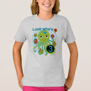 Octopus 3e anniversaire T-shirts et cadeaux
