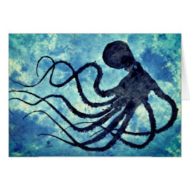 Octopus 9 Recoleta - Carte d'art 7 pouces x 5 pouc