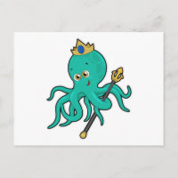 Octopus als König mit Dreifach