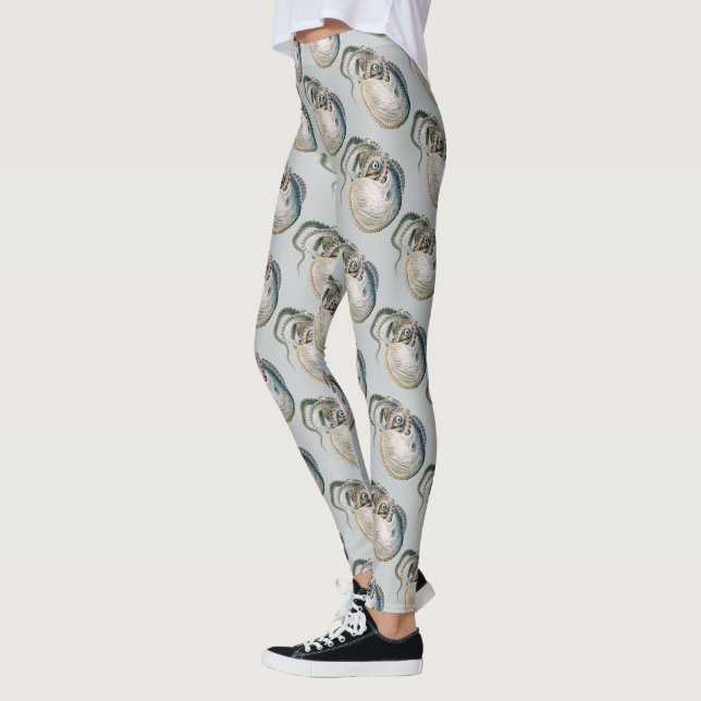 Octopus Argonaut, Vintage Marine Life Animals Leggings (Links)