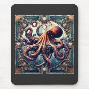 Octopus Art Deco Mousepad