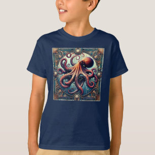 Octopus Art Deco T-Shirt