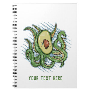 Octopus Avocado Notizblock