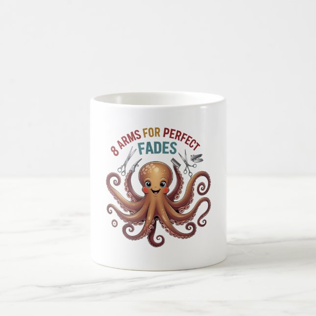 Octopus Barber Tasse - 8 Arme für perfekte Fades (Mittel)