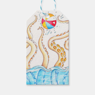 Octopus Beach Ball Geschenkanhänger