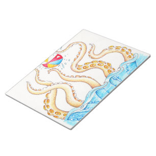 Octopus Beach Ball Notizblock
