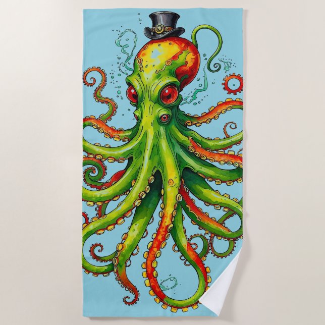 Octopus Beach Towel Strandtuch (Vorderseite)