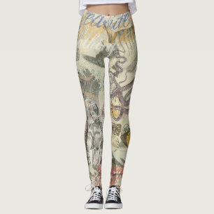 Octopus Beach Urlaub Viktorianisch Gotischer Spaß Leggings