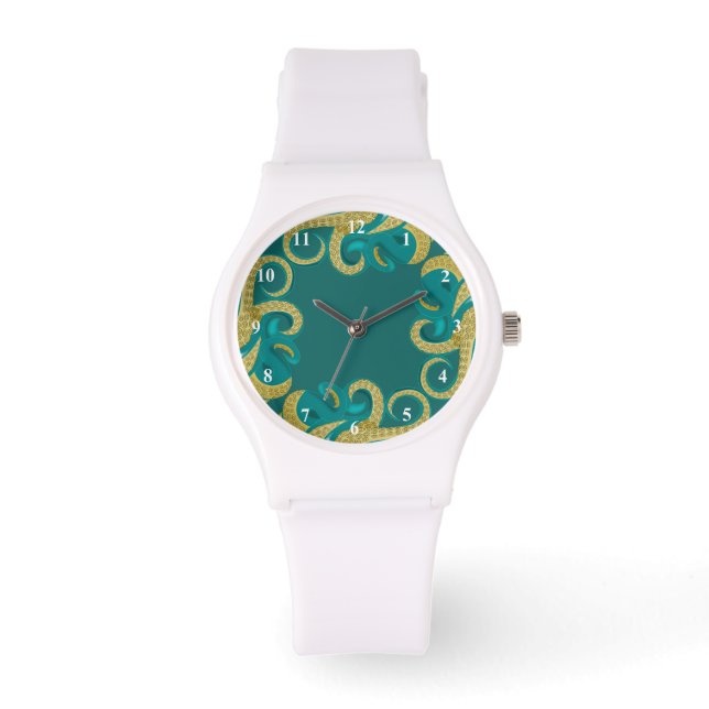 Octopus beobachtet modernes Design Armbanduhr (Vorderseite)
