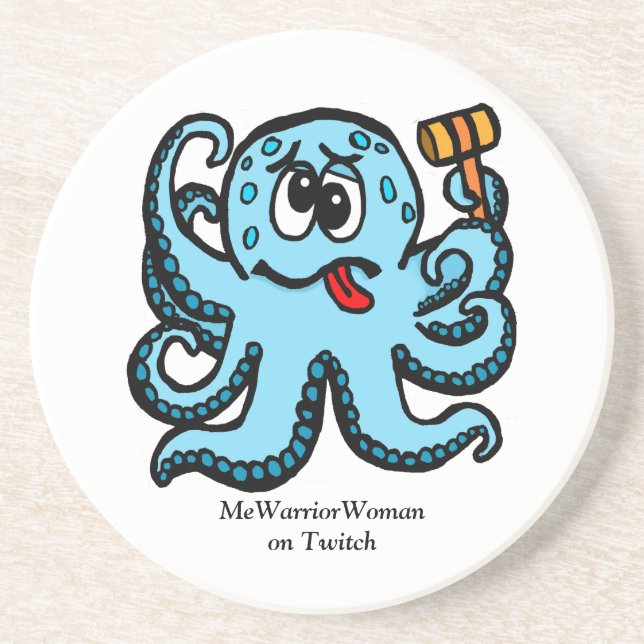 Octopus Bonk, MeWarriorFrau auf Twitch Getränkeuntersetzer (Vorne)