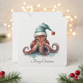 Octopus Christmas Joy, Brauch Feiertagskarte