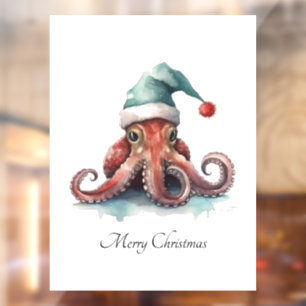 Octopus Christmas Joy, Brauch Fensteraufkleber