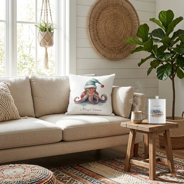 Octopus Christmas Joy, Brauch Kissen (Von Creator hochgeladen)