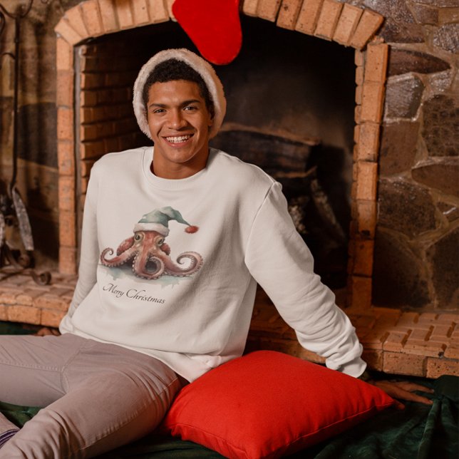 Octopus Christmas Joy, Brauch Sweatshirt (Von Creator hochgeladen)