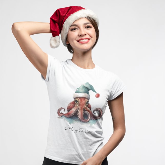 Octopus Christmas Joy, Brauch T-Shirt (Von Creator hochgeladen)