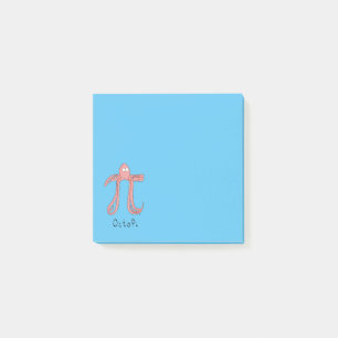 Octopus Cute Math Pi Day Post-it Notes