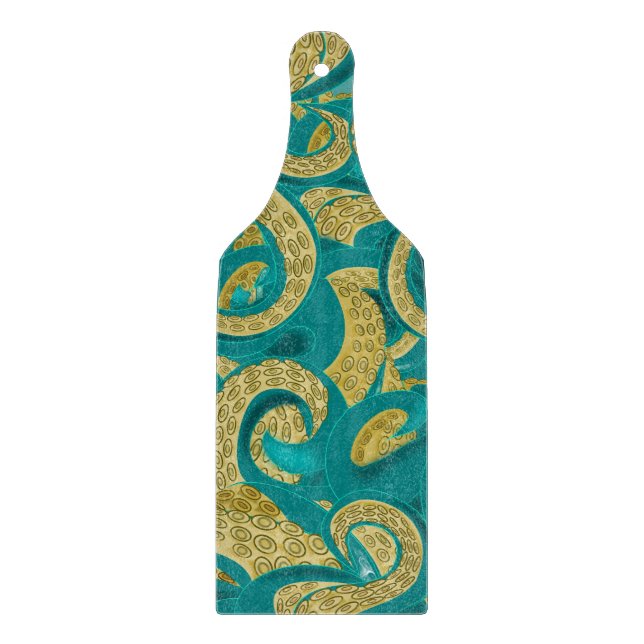 Octopus Cutting Board Modernes Design Schneidebrett (Vorderseite)
