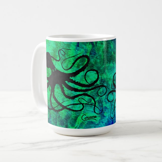 Octopus de Sybille - 15 oz. Mug (Devant gauche)