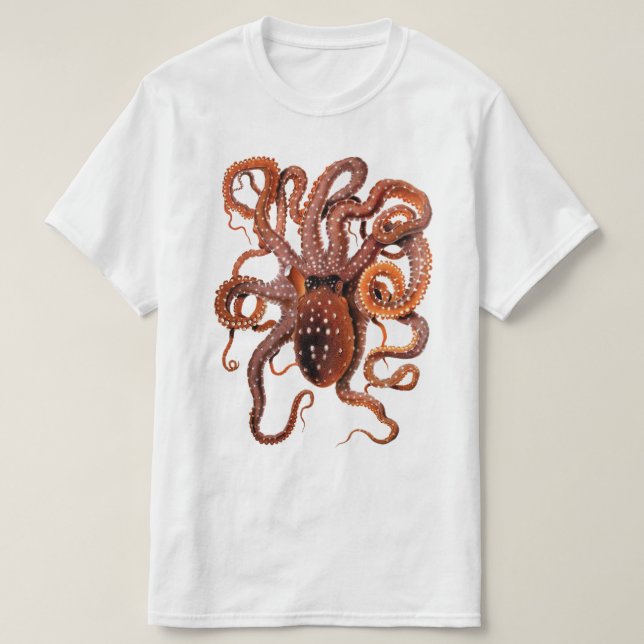 Octopus Design Graphic T - Shirt (Design vorne)