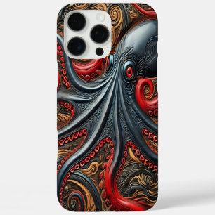 Octopus Elegance: Lebhaftes Design iPhone 16 Pro Max Hülle