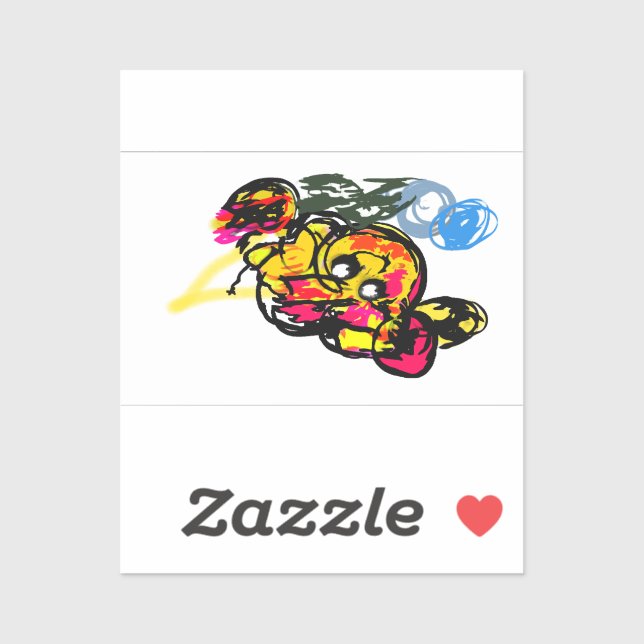 Octopus fun aufkleber (Blatt)