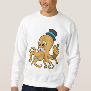 Octopus Gentleman Hat Sweatshirt